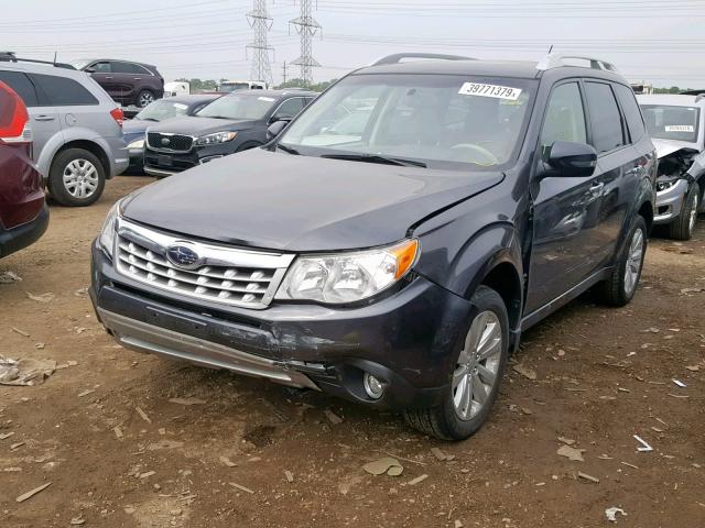 JF2SHAGC3BH700320 - 2011 SUBARU FORESTER T GRAY photo 2