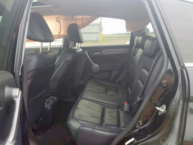 JHLRE48738C053371 - 2008 HONDA CR-V EXL BLACK photo 6