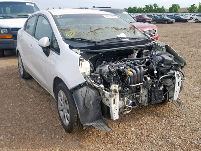 KNADM4A30F6447758 - 2015 KIA RIO LX WHITE photo 1