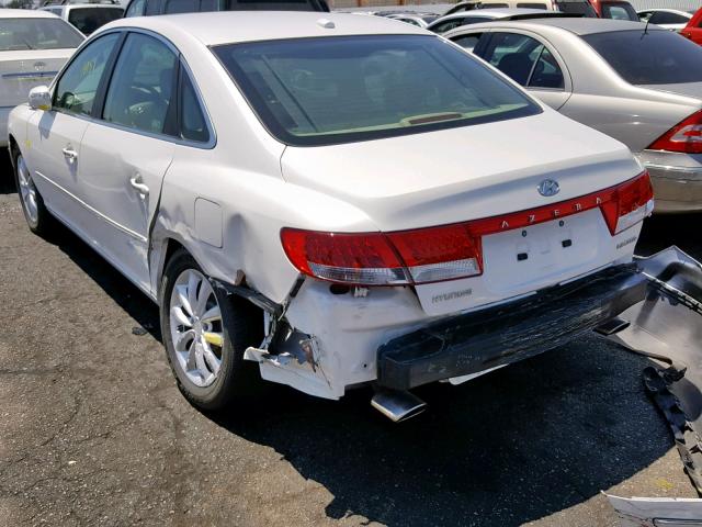 KMHFC46F77A230851 - 2007 HYUNDAI AZERA SE WHITE photo 9