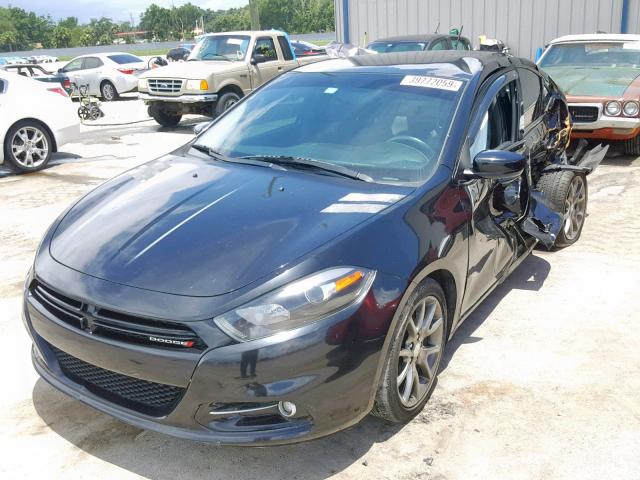 1C3CDFBB0ED857958 - 2014 DODGE DART SXT BLACK photo 2