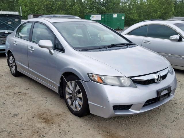 1HGFA16949L000101 - 2009 HONDA CIVIC EXL SILVER photo 1