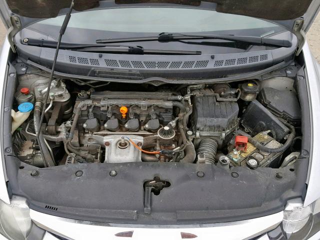 1HGFA16949L000101 - 2009 HONDA CIVIC EXL SILVER photo 7