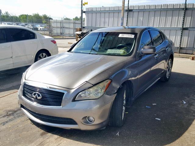 JN1BY1AP1DM510507 - 2013 INFINITI M37 GRAY photo 2