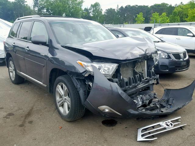 5TDDK3EH8DS177863 - 2013 TOYOTA HIGHLANDER GRAY photo 1