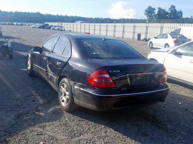 WDBUF56J96A767764 - 2006 MERCEDES-BENZ E 350 BLACK photo 3