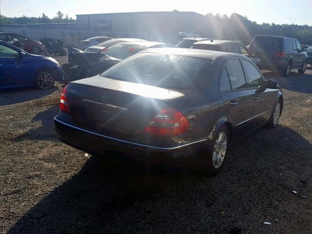 WDBUF56J96A767764 - 2006 MERCEDES-BENZ E 350 BLACK photo 4