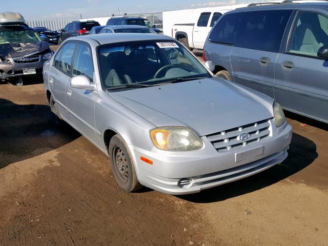 KMHCG45C65U615070 - 2005 HYUNDAI ACCENT GL SILVER photo 1