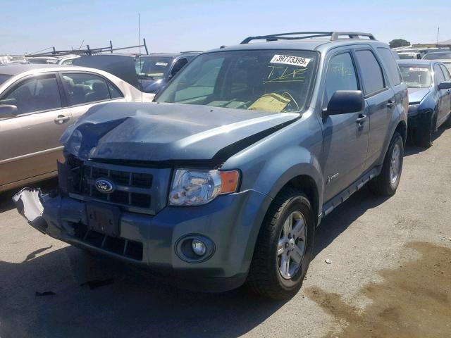 1FMCU4K3XBKA45451 - 2011 FORD ESCAPE HYB BLUE photo 2