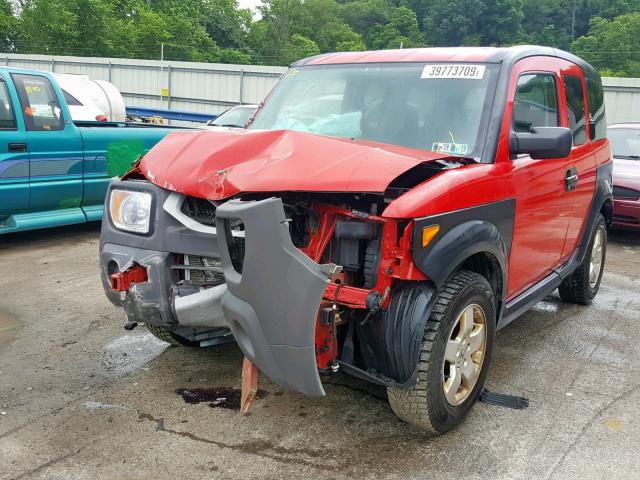 5J6YH28675L027275 - 2005 HONDA ELEMENT EX RED photo 2