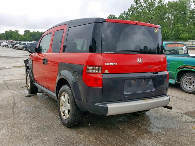 5J6YH28675L027275 - 2005 HONDA ELEMENT EX RED photo 3