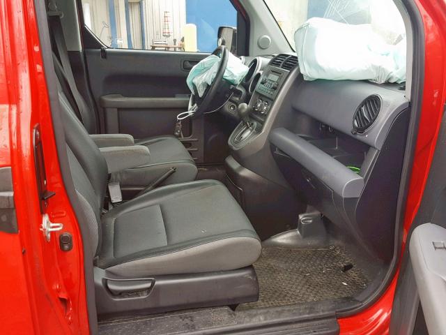 5J6YH28675L027275 - 2005 HONDA ELEMENT EX RED photo 5