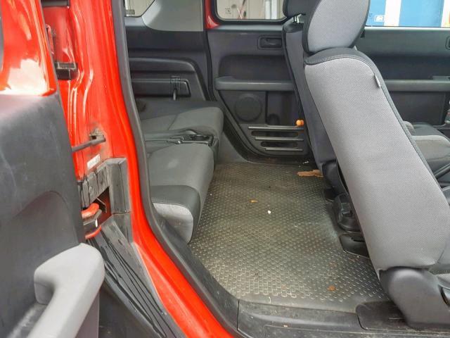 5J6YH28675L027275 - 2005 HONDA ELEMENT EX RED photo 6