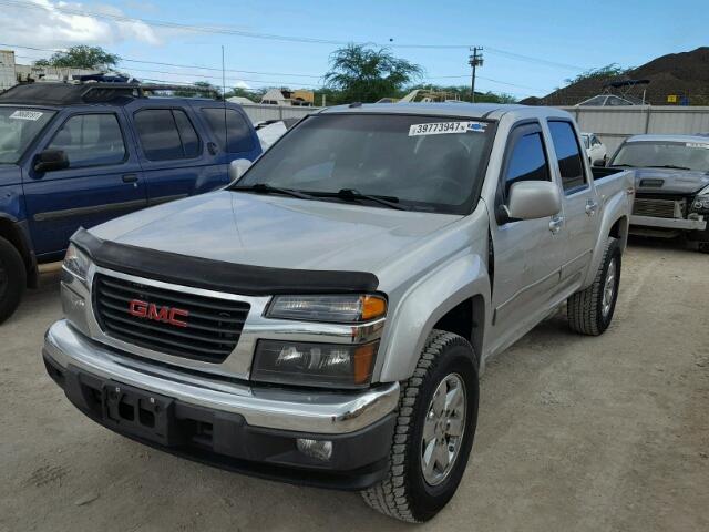 1GTJTCDE2A8110361 - 2010 GMC CANYON SLE SILVER photo 2