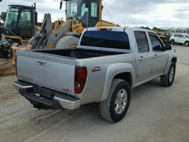 1GTJTCDE2A8110361 - 2010 GMC CANYON SLE SILVER photo 4