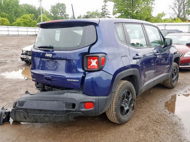 ZACCJBAB7JPG97569 - 2018 JEEP RENEGADE S BLUE photo 4