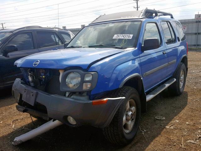 5N1ED28Y42C542800 - 2002 NISSAN XTERRA XE BLUE photo 2