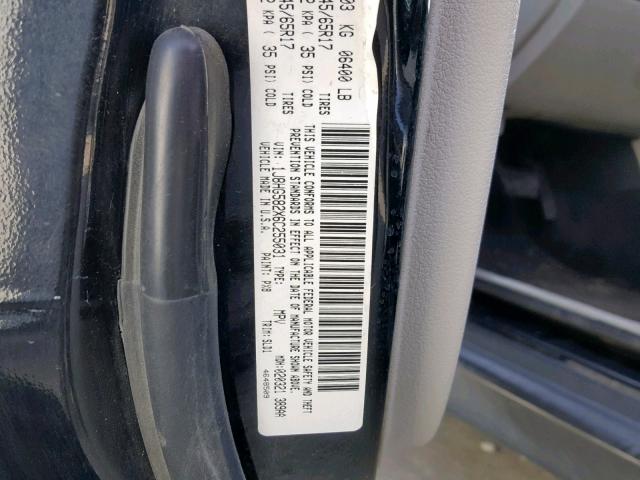 1J8HG582X6C255031 - 2006 JEEP COMMANDER 黑色 照片 10