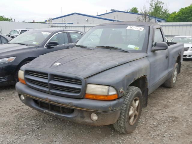 1B7FL26X7XS140627 - 1999 DODGE DAKOTA CHARCOAL photo 2