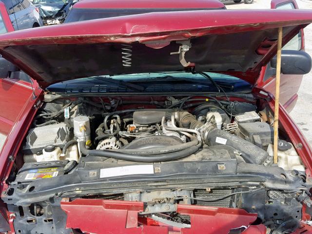 1GNCS18XX3K163933 - 2003 CHEVROLET BLAZER RED photo 7