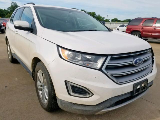 2FMPK3J88HBB46280 - 2017 FORD EDGE SEL WHITE photo 1