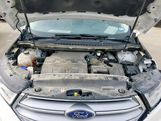 2FMPK3J88HBB46280 - 2017 FORD EDGE SEL WHITE photo 7