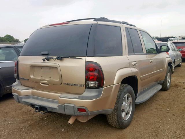 1GNDT13S942240547 - 2004 CHEVROLET TRAILBLAZE GOLD photo 4