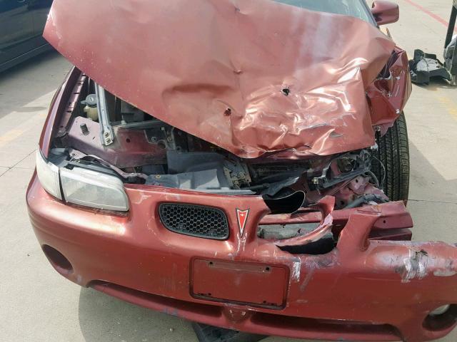 1G2WK52J82F239002 - 2002 PONTIAC GRAND PRIX MAROON photo 9