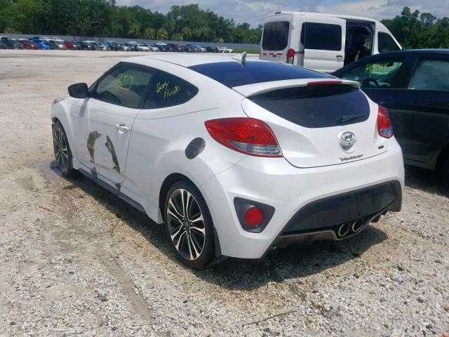 KMHTC6AE7GU272299 - 2016 HYUNDAI VELOSTER T WHITE photo 3