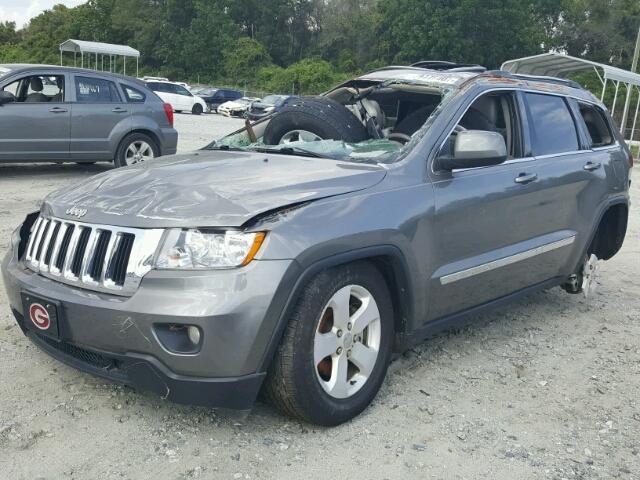 1C4RJEAG6DC569842 - 2013 JEEP GRAND CHER GRAY photo 2