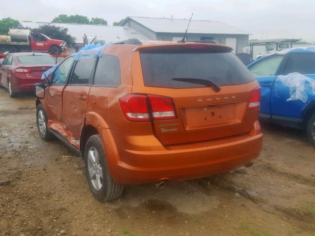 3D4PG1FG4BT501518 - 2011 DODGE JOURNEY MA ORANGE photo 3