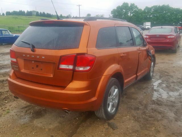 3D4PG1FG4BT501518 - 2011 DODGE JOURNEY MA ORANGE photo 4