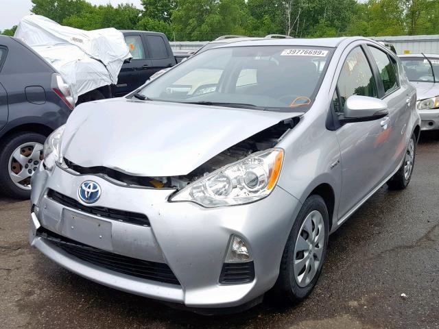 JTDKDTB31C1515285 - 2012 TOYOTA PRIUS C SILVER photo 2