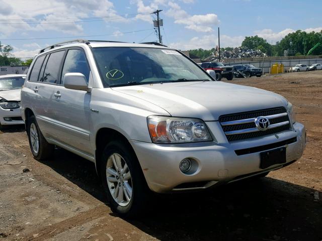 JTEEW21A760005871 - 2006 TOYOTA HIGHLANDER SILVER photo 1