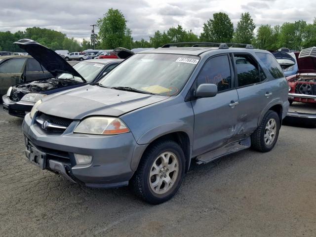 2HNYD18851H530706 - 2001 ACURA MDX TOURIN GRAY photo 2