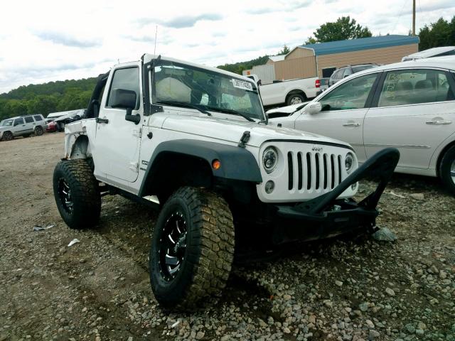 1C4GJWAG8GL105727 - 2016 JEEP WRANGLER S WHITE photo 1