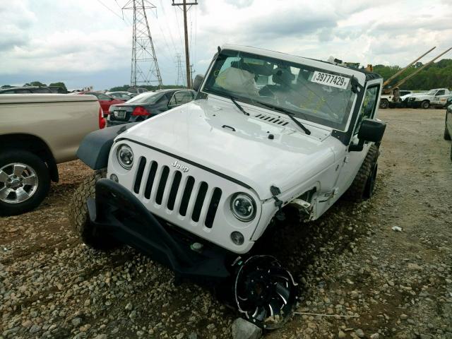 1C4GJWAG8GL105727 - 2016 JEEP WRANGLER S WHITE photo 2