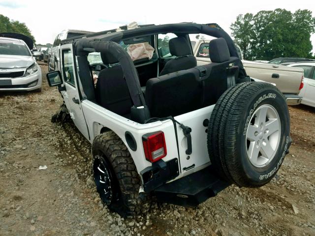 1C4GJWAG8GL105727 - 2016 JEEP WRANGLER S WHITE photo 3