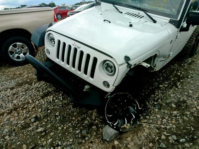 1C4GJWAG8GL105727 - 2016 JEEP WRANGLER S WHITE photo 9