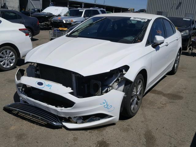 3FA6P0G78HR229388 - 2017 FORD FUSION S WHITE photo 2