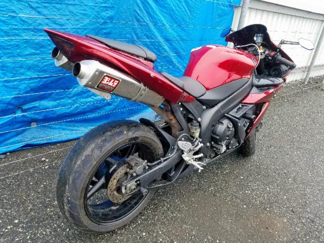 JYARN13E74A001504 - 2004 YAMAHA YZFR1 RED photo 4