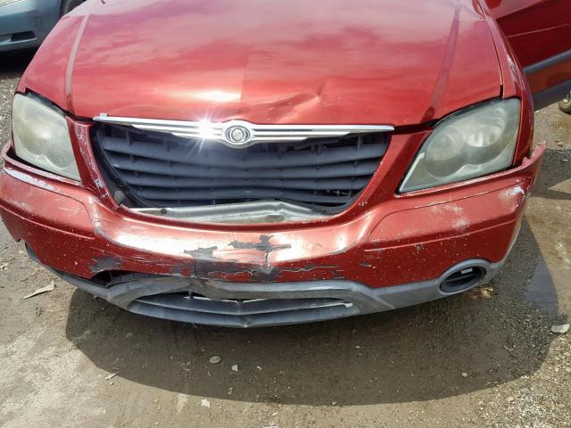 2A4GM48416R829380 - 2006 CHRYSLER PACIFICA RED photo 9