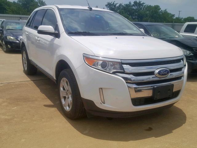 2FMDK3JC1EBA71179 - 2014 FORD EDGE SEL WHITE photo 1