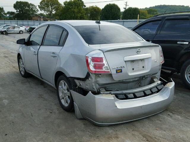 3N1AB61E28L612584 - 2008 NISSAN SENTRA 2.0 SILVER photo 3