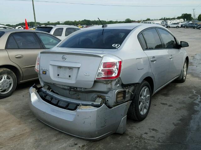 3N1AB61E28L612584 - 2008 NISSAN SENTRA 2.0 SILVER photo 4