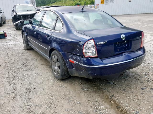 WVWRH63B13P346182 - 2003 VOLKSWAGEN PASSAT GLX ლურჯი ფოტო 9