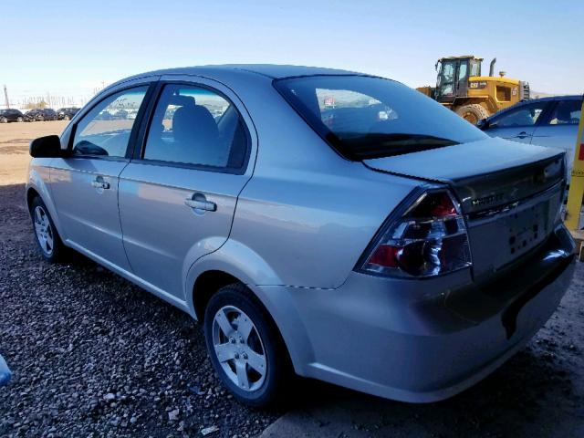 KL1TD5DE1BB170192 - 2011 CHEVROLET AVEO LS SILVER photo 3