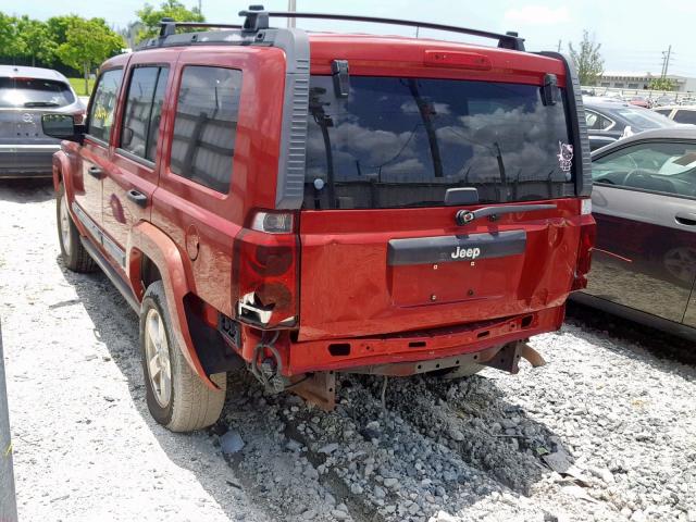1J8HH48K56C203135 - 2006 JEEP COMMANDER 栗色 照片 3