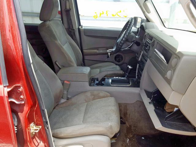 1J8HH48K56C203135 - 2006 JEEP COMMANDER 栗色 照片 5