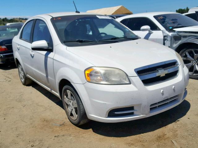 KL1TD5DE1AB068597 - 2010 CHEVROLET AVEO LS WHITE photo 1